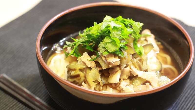 こくウマ！ナスと豚バラのトロトロうどん