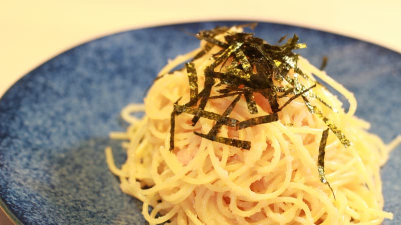 簡単！茹でて混ぜるだけの「生たらこ和風パスタ」